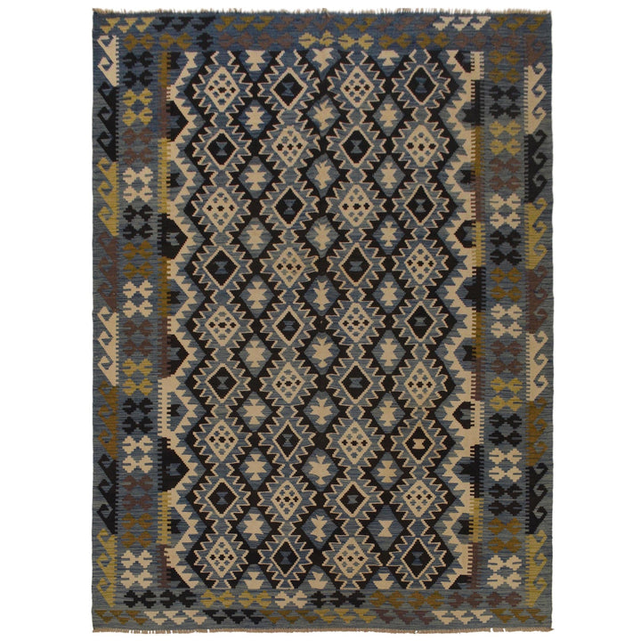 Hand Knotted Flatweave Kilim 6' 7" x 9' 6" - No. AL70671