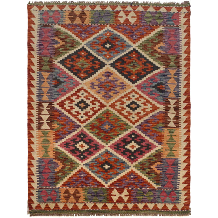 Hand Knotted Flatweave Kilim 3' 5" x 5' 4" - No. AL45788