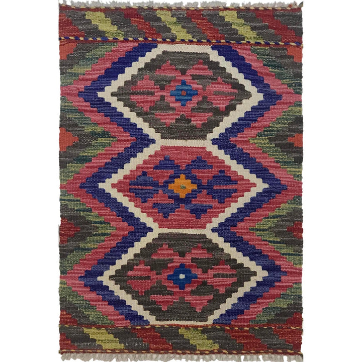 Hand Knotted Flatweave Kilim 1' 11" x 2' 10" - No. AL75260