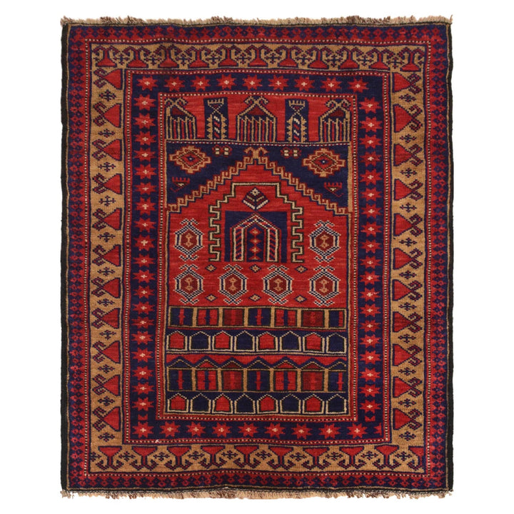 Small Prayer Carpet 2' 11" x 3' 10" - No. AL27164