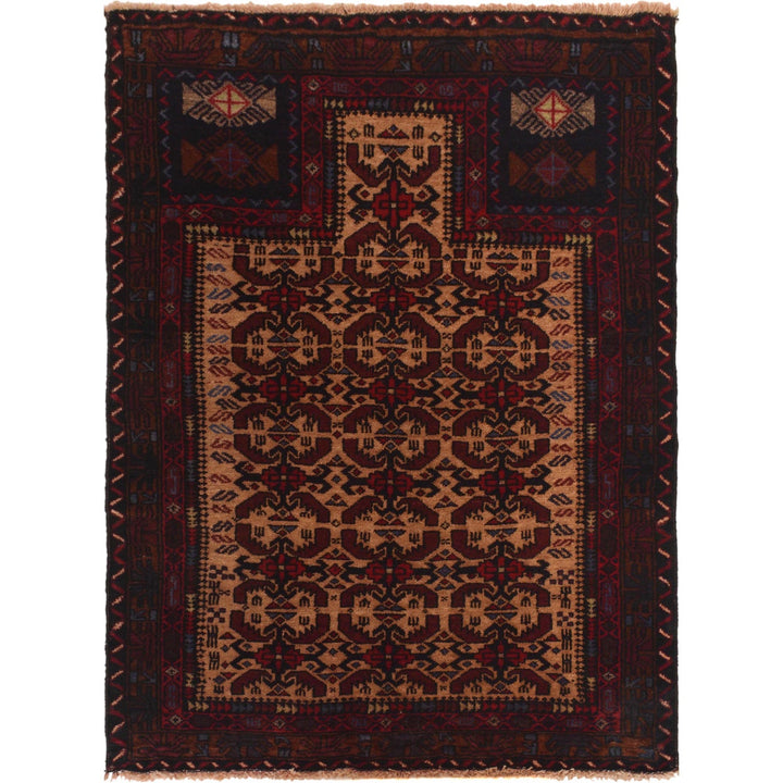 Handmade Prayer Rug  2' 9" x 3' 9" - No. AL18683