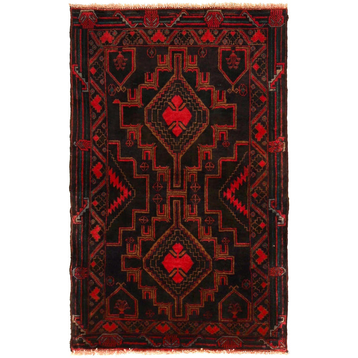Handmade Balochi Carpet  2' 11" x 4' 9" - No. AL70139