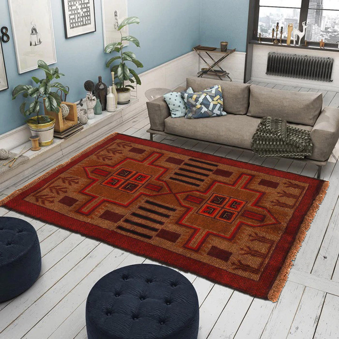 Traditional Baloch Rug 2' 9" x 4' 1" - No. AL39362
