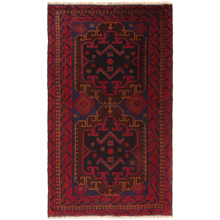 Tribal Baloch Rug 2' 11" x 5' 0" - No. AL30376