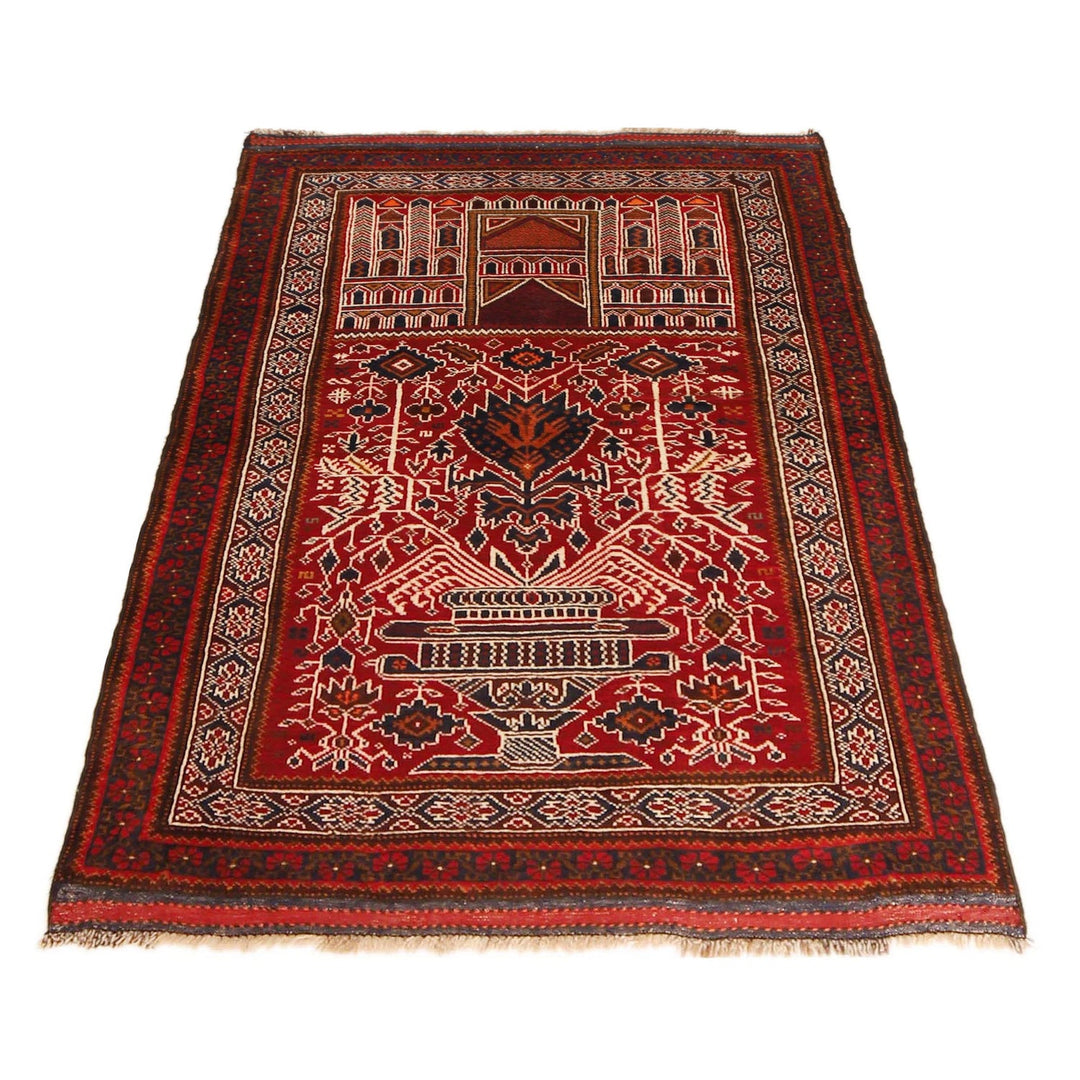 Small Prayer Carpet 3' 4" x 4' 11" - No. AL83646