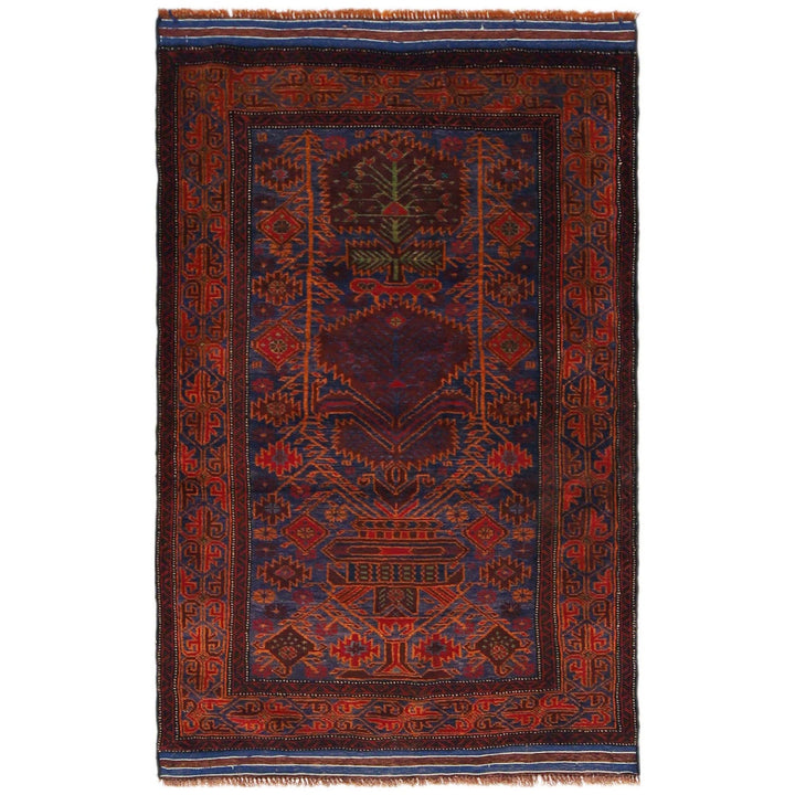 Multi Color Baluchi Rug 3' 1" x 5' 2" - No. AL15363