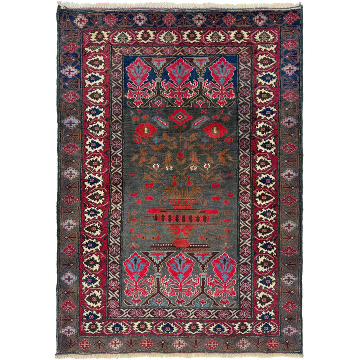Handmade Baluchi Rug 3' 4" x 5' 0" - No. AL17957