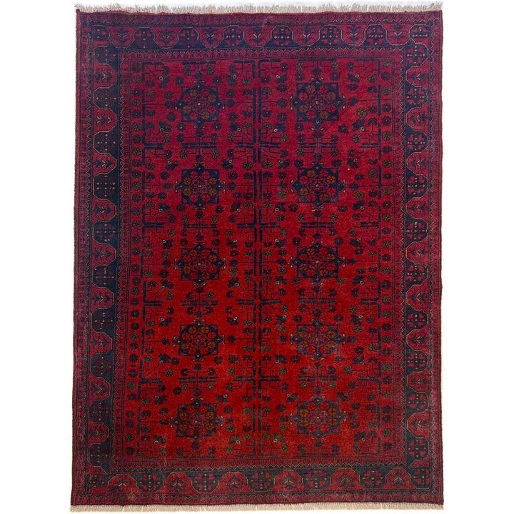 Handwoven Khal Mohammadi Afghan Carpet 5' 0" x 6' 6" - No. AL86714
