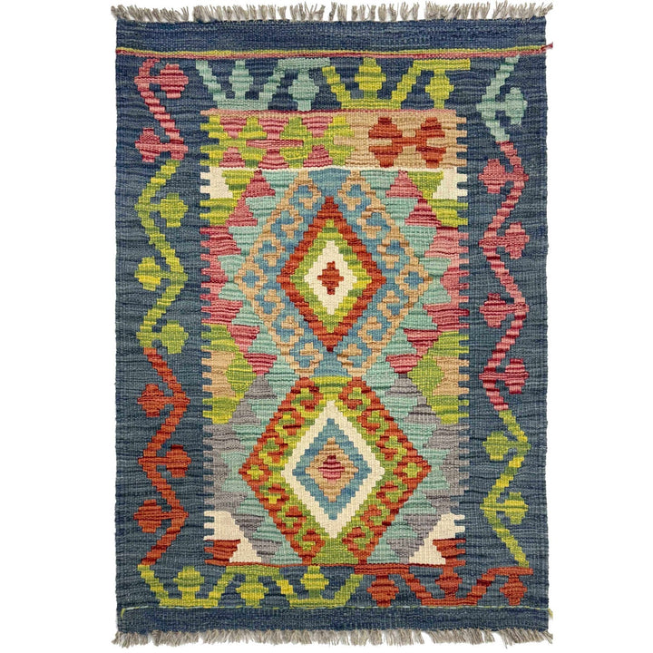 Hand Knotted Flatweave Kilim 2' 1" x 2' 11" - No. AL85021