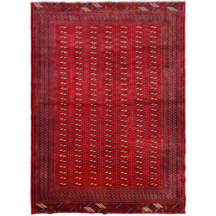 Deep Red Color Baluchi Carpet 6' 10" x 9' 1" - No. AL34702