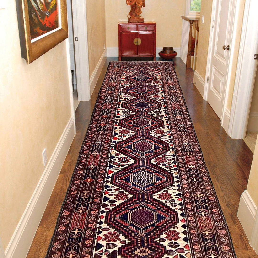 Handmade Barjista Kilim Runner Rug 2' 9" x 12' 2" - No. AL60741