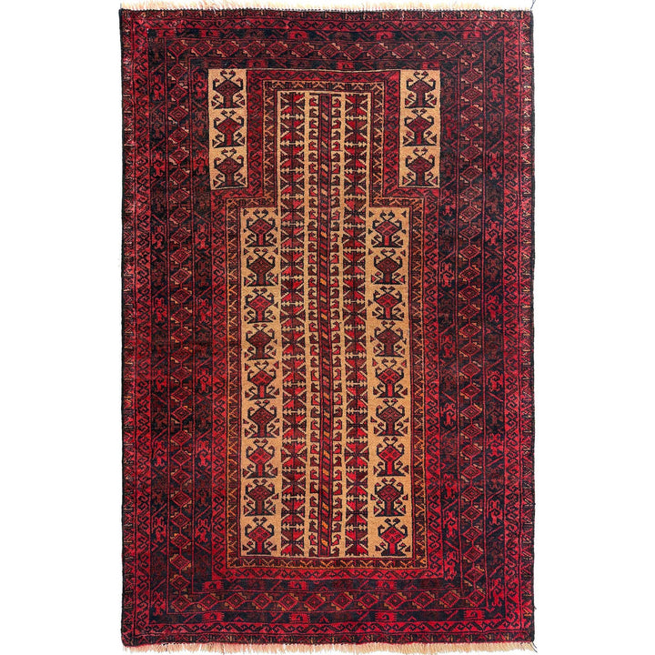 Handmade Prayer Rug 3' 2" x 4' 11" - No. AL34773