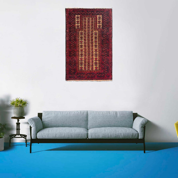 Handmade Prayer Rug 3' 2" x 4' 11" - No. AL34773