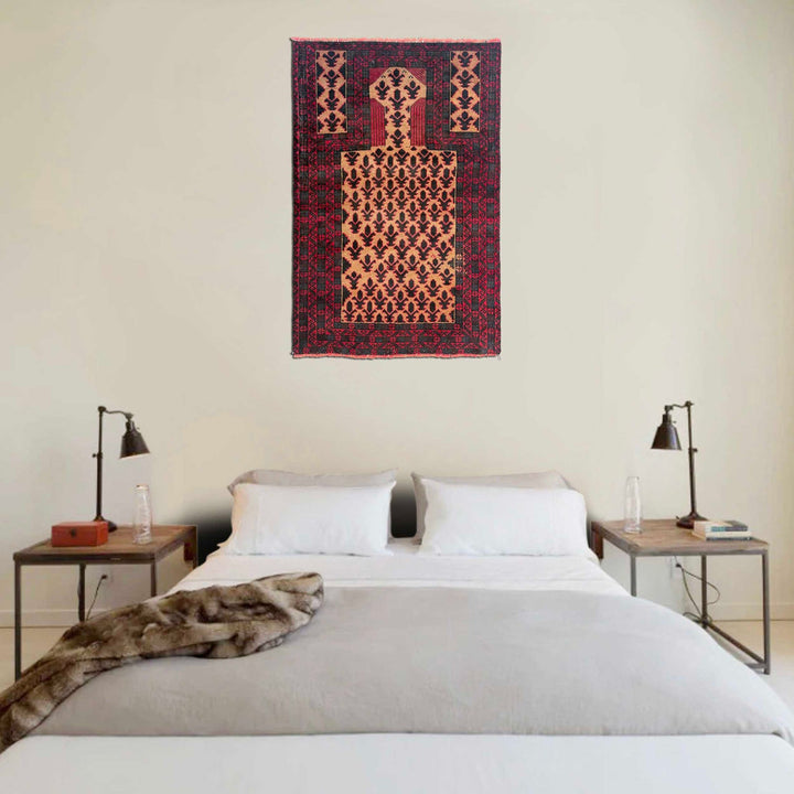 Islamic Prayer Carpet 2' 10" x 4' 3" - No. AL30377