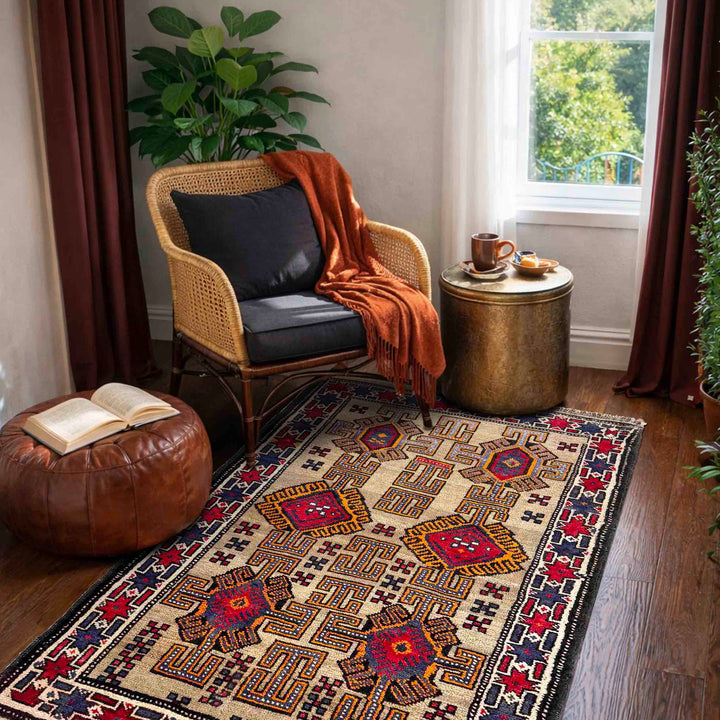 Tribal Baloch Rug 2' 7" x 4' 7" - No. AL16977