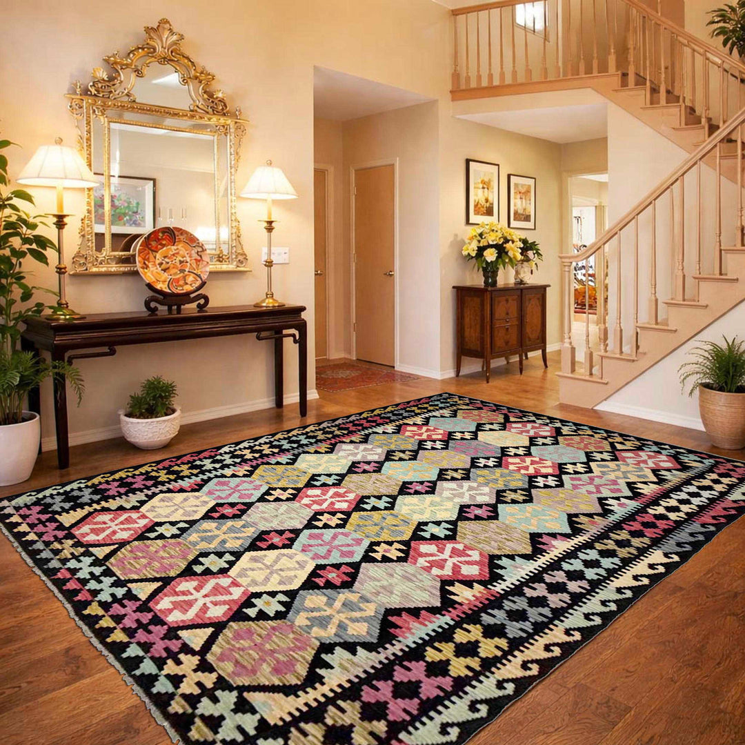 Medium Size Chobi Kilim 6' 4" x 9' 9" - No. AL999412