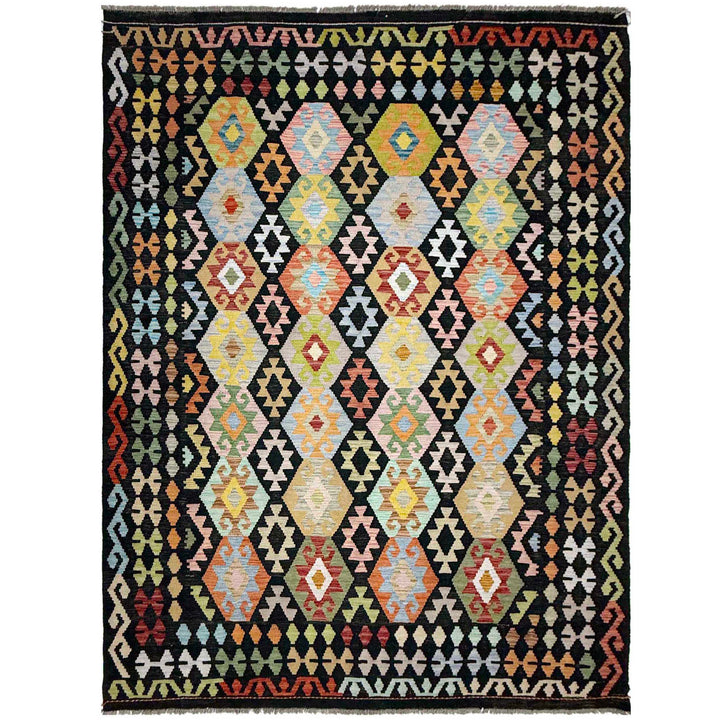 Handmade Vegetable Kelim 6' 11" x 9' 9" - No. AL739774