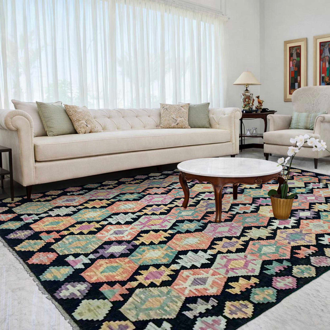 Medium Size Chobi Kilim 6' 8" x 9' 7" - No. AL376099