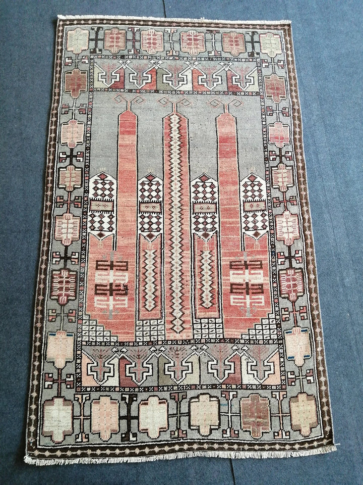 Turkish Runner Rug 3' 8" x 6' Hand-Knotted | No. WR10017