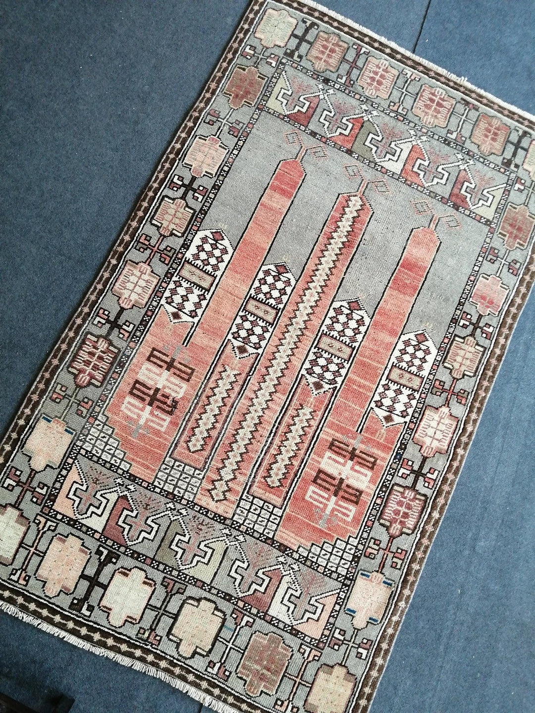 Turkish Runner Rug 3' 8" x 6' Hand-Knotted | No. WR10017