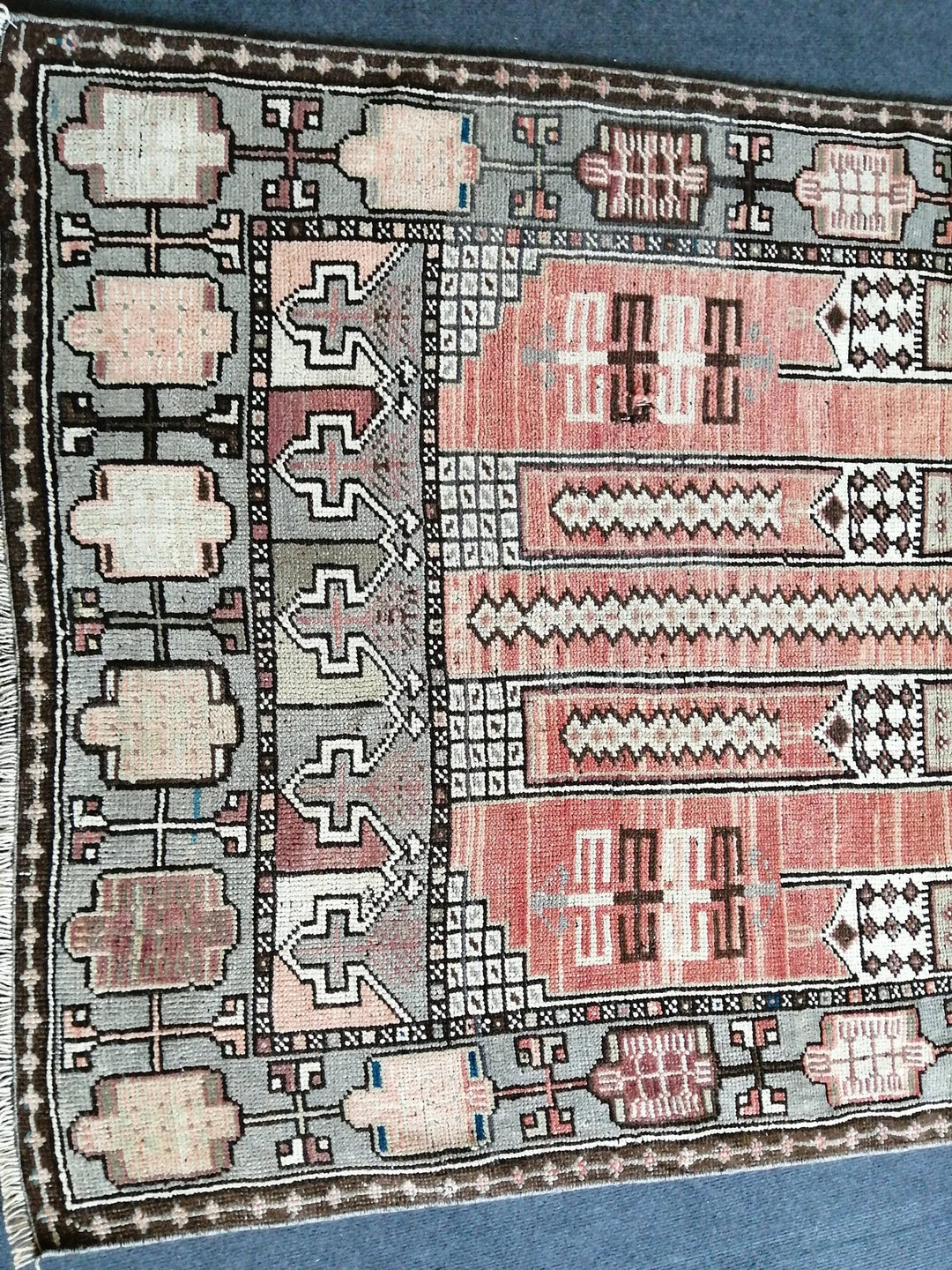 Turkish Runner Rug 3' 8" x 6' Hand-Knotted | No. WR10017