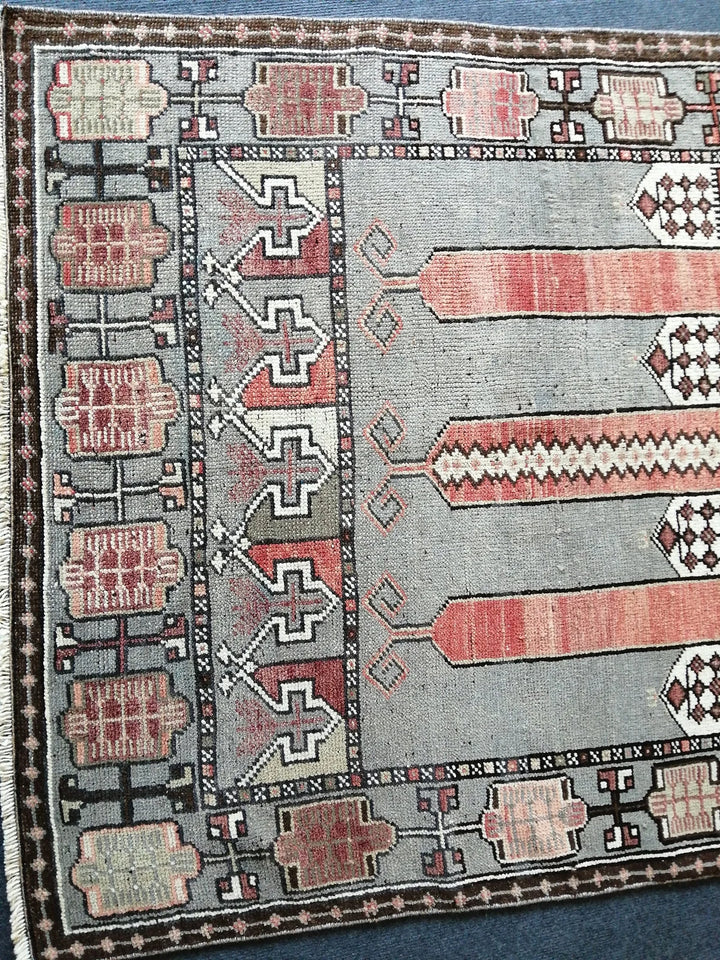 Turkish Runner Rug 3' 8" x 6' Hand-Knotted | No. WR10017