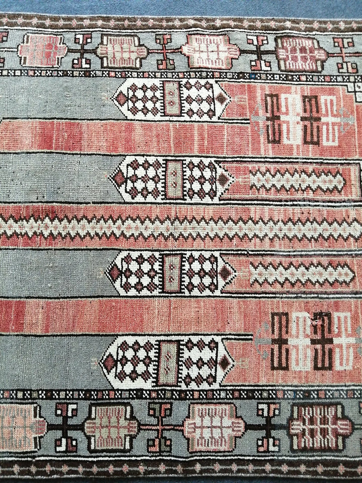 Turkish Runner Rug 3' 8" x 6' Hand-Knotted | No. WR10017