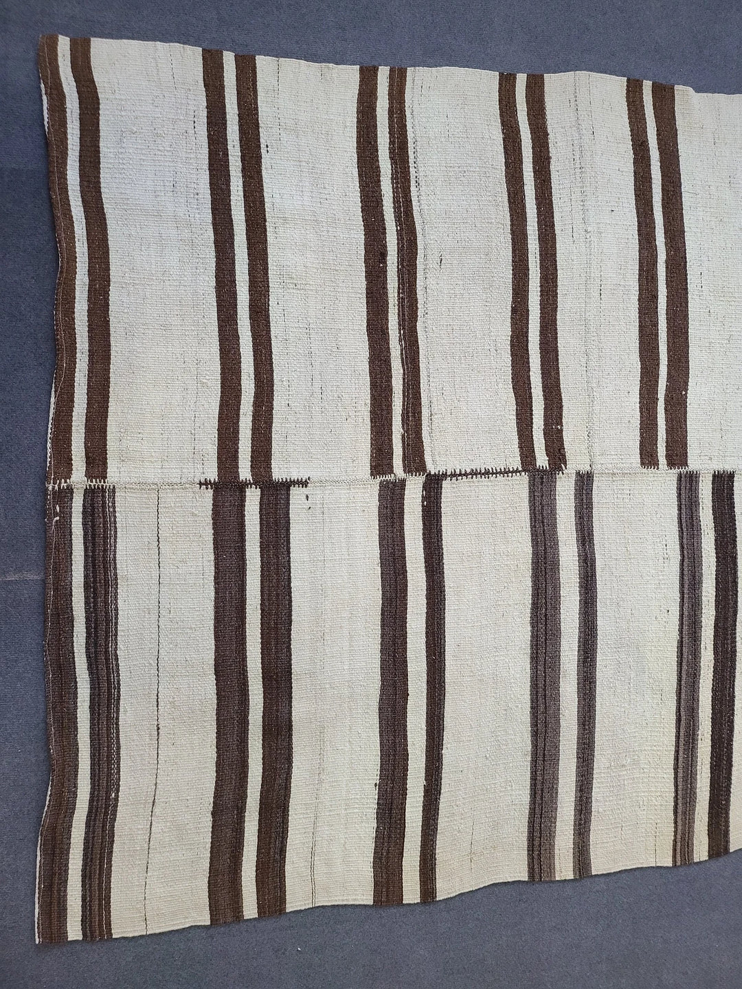 Rust Turkish Runner Rug 4' 10" x 9' 3" Hand-Knotted | No. WR10066