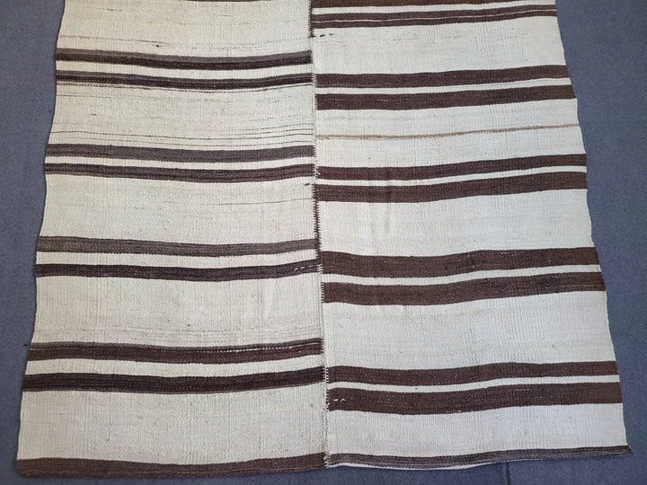 Rust Turkish Runner Rug 4' 10" x 9' 3" Hand-Knotted | No. WR10066