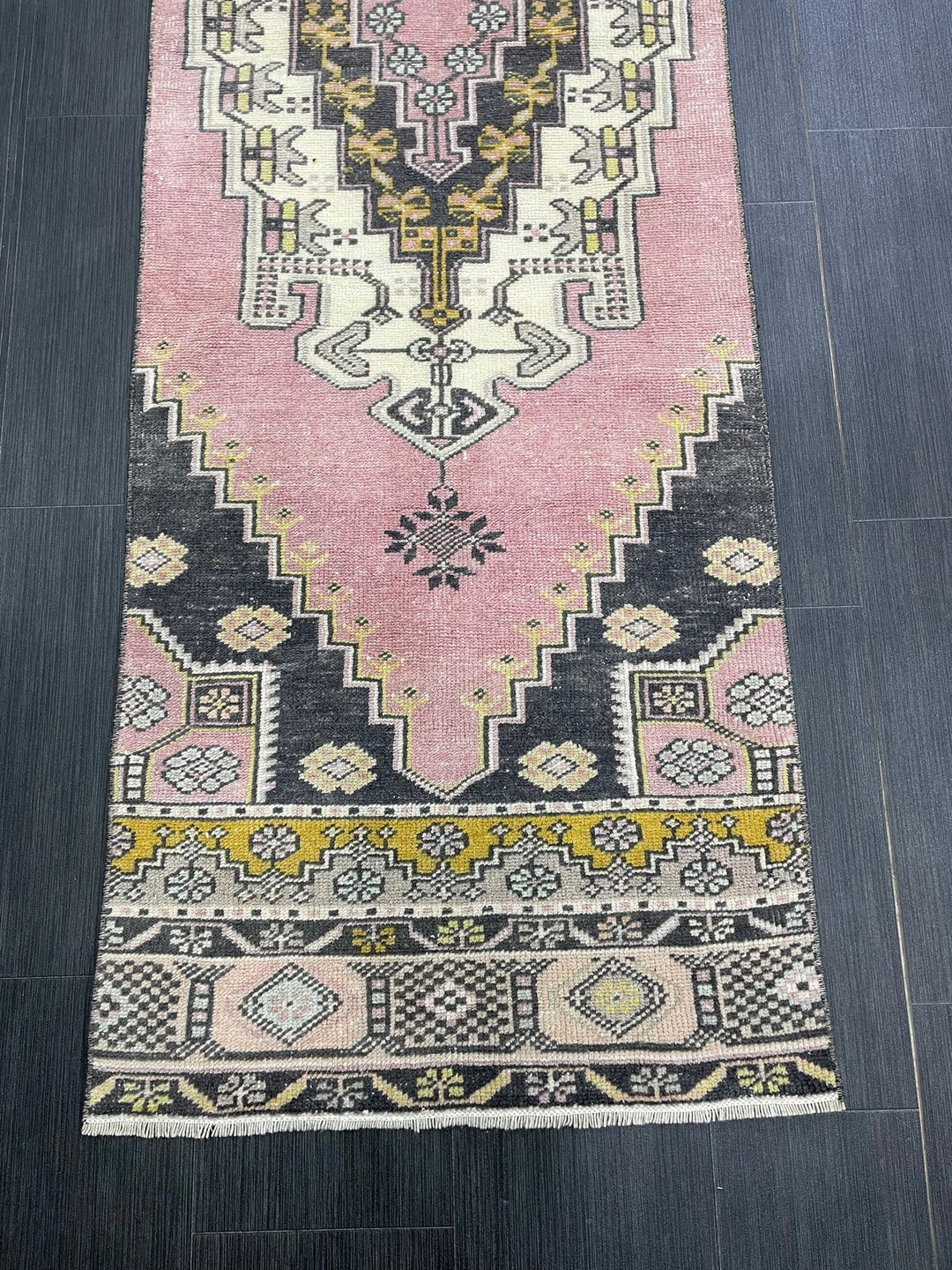 Turkish Runner Rug 2' 4" x 8' Hand-Knotted | No. WR10386