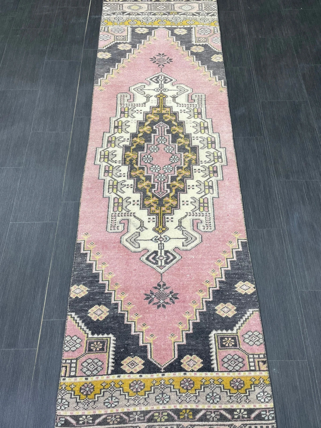 Turkish Runner Rug 2' 4" x 8' Hand-Knotted | No. WR10386