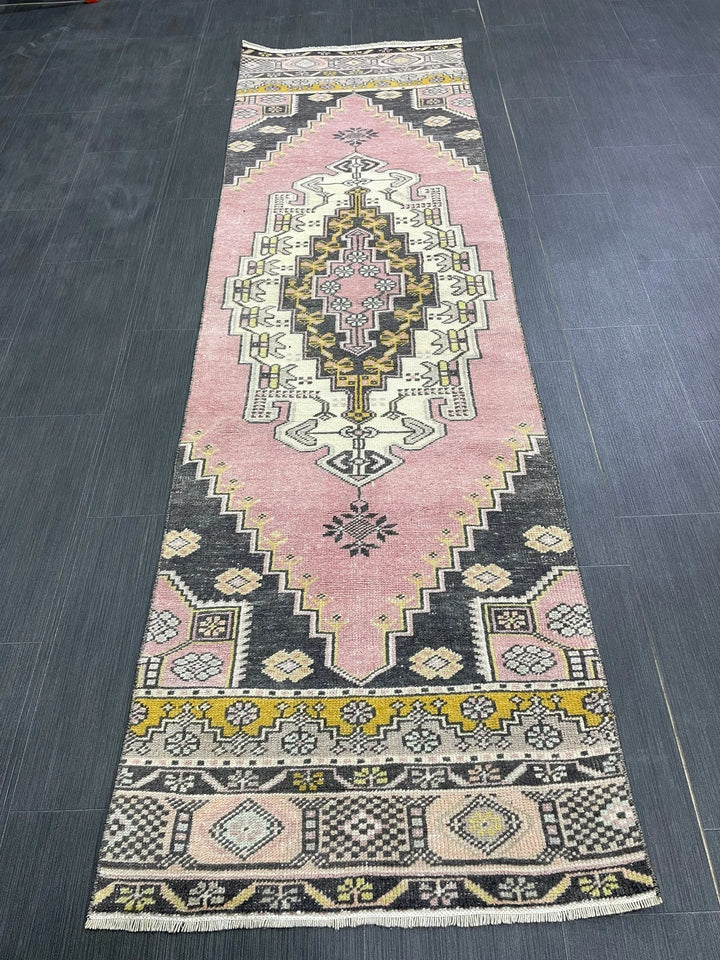 Turkish Runner Rug 2' 4" x 8' Hand-Knotted | No. WR10386