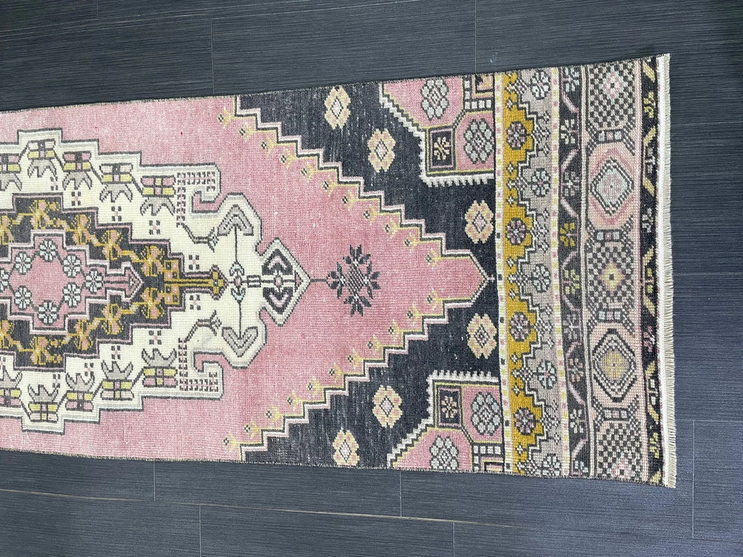 Turkish Runner Rug 2' 4" x 8' Hand-Knotted | No. WR10386