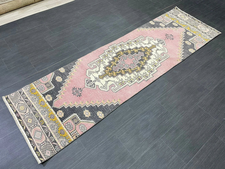 Turkish Runner Rug 2' 4" x 8' Hand-Knotted | No. WR10386