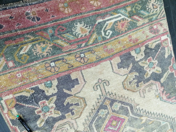 Tan Turkish Runner Rug 2' 7" x 11' 1" Hand-Knotted | No. WR10997