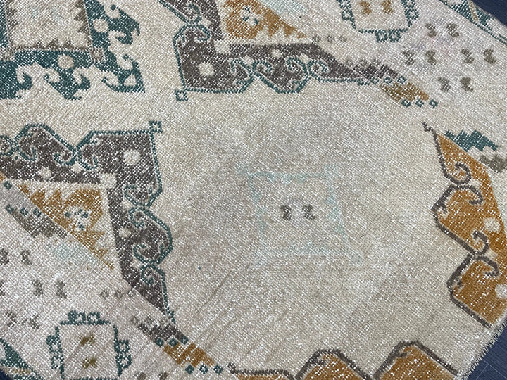 Rust Turkish Runner Rug 3' 7" x 4' 5" Hand-Knotted | No. WR11030
