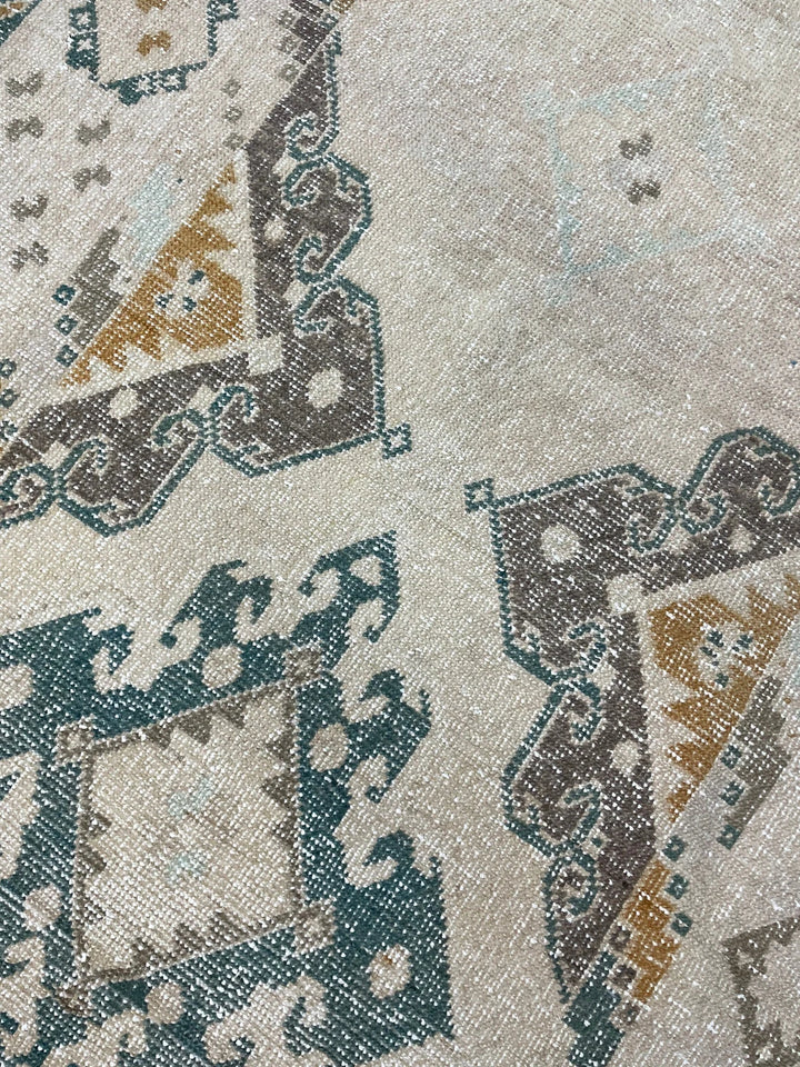 Rust Turkish Runner Rug 3' 7" x 4' 5" Hand-Knotted | No. WR11030