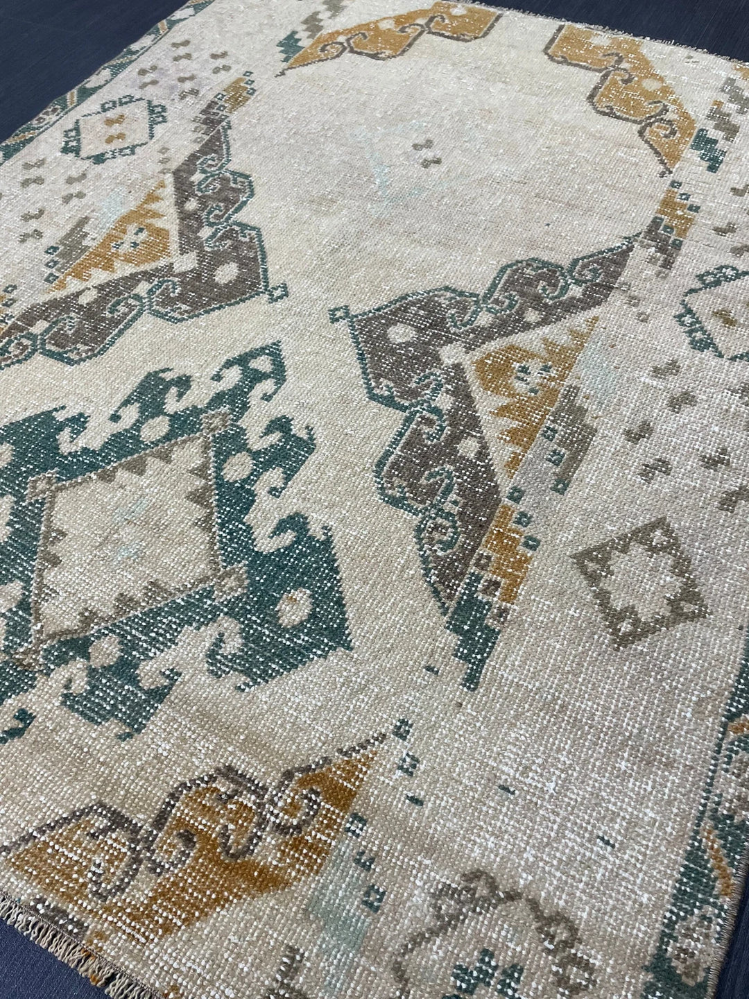 Rust Turkish Runner Rug 3' 7" x 4' 5" Hand-Knotted | No. WR11030