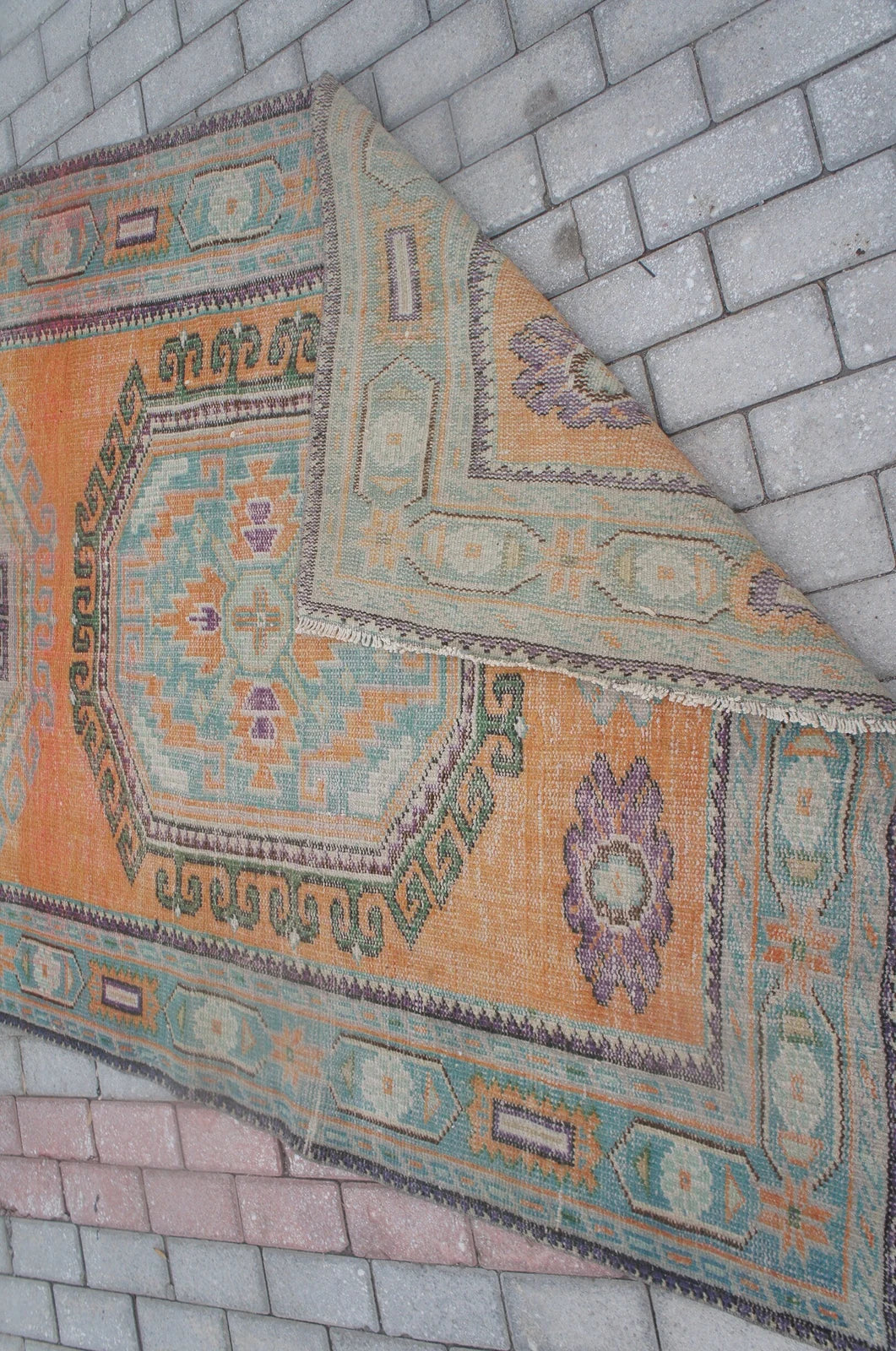 Rust Turkish Runner Rug 4' 8" x 11' 6" Hand-Knotted | No. WR11160