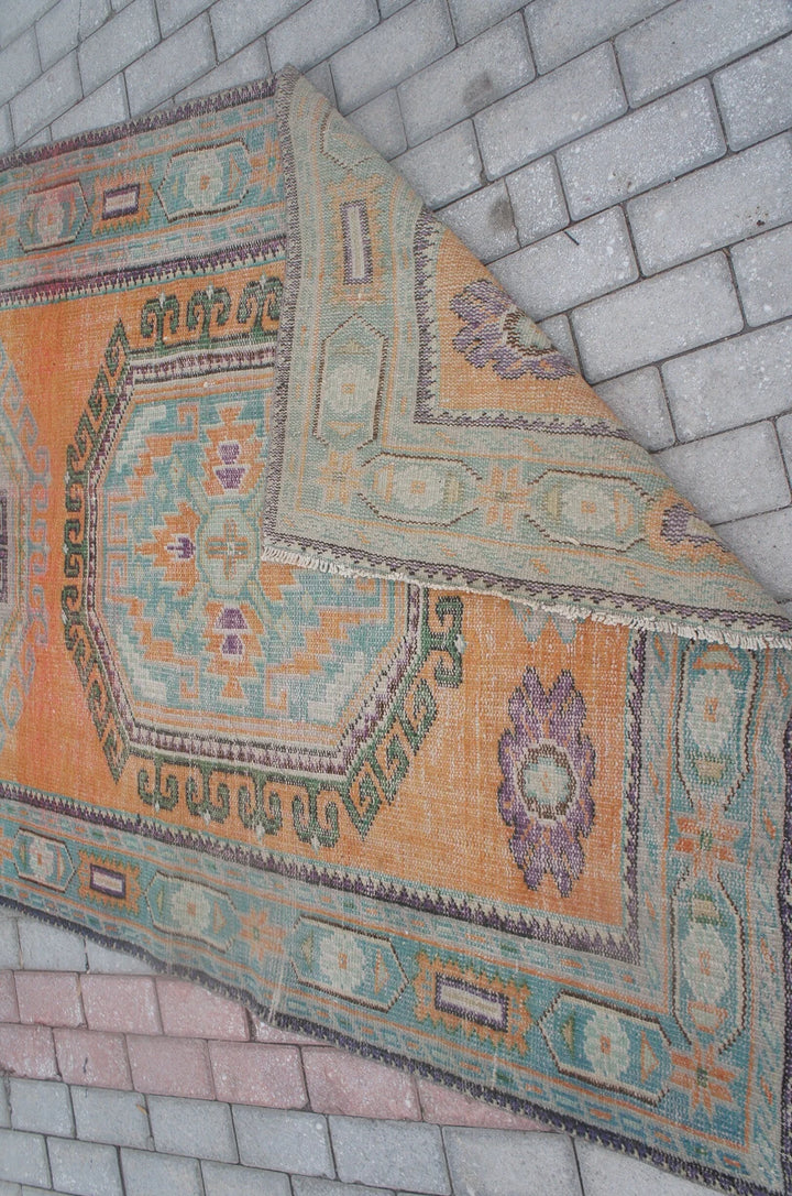 Rust Turkish Runner Rug 4' 8" x 11' 6" Hand-Knotted | No. WR11160