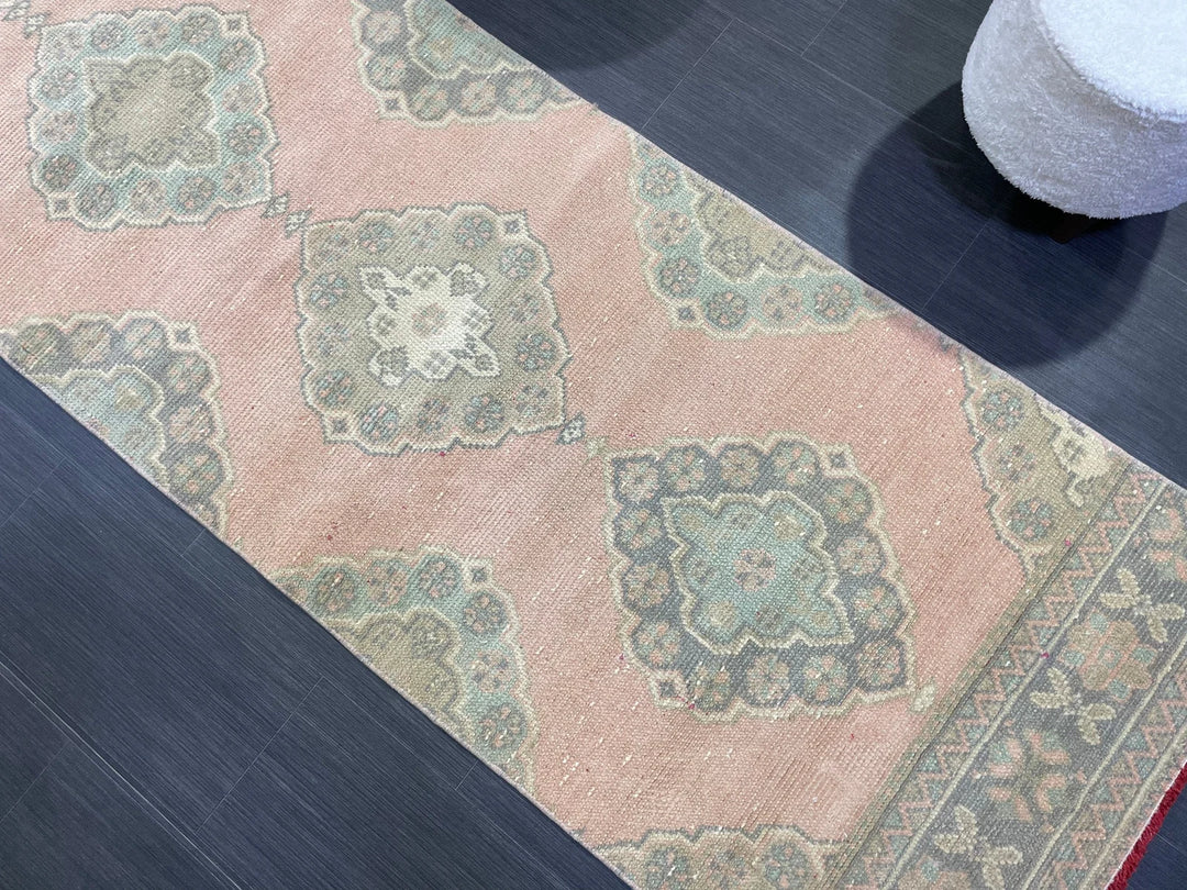 Tan Turkish Runner Rug 2' 9" x 11' 5" Hand-Knotted | No. WR12214