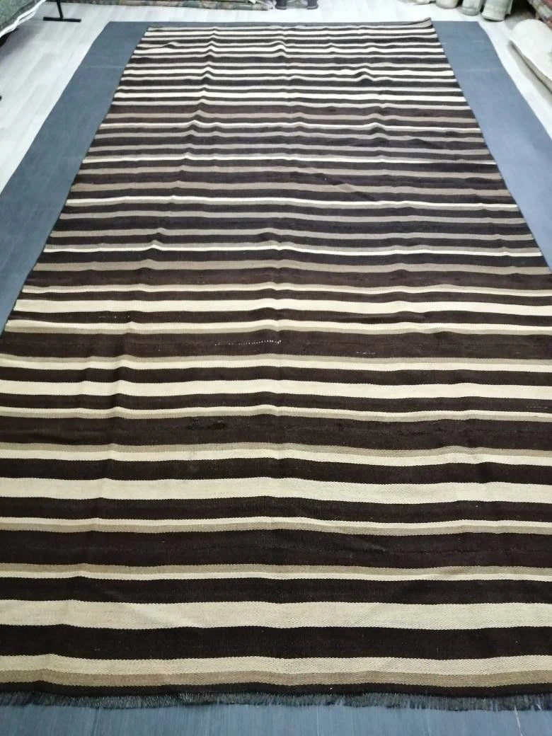 Rust Turkish Runner Rug 7' 1" x 15' 4" Hand-Knotted | No. WR12386