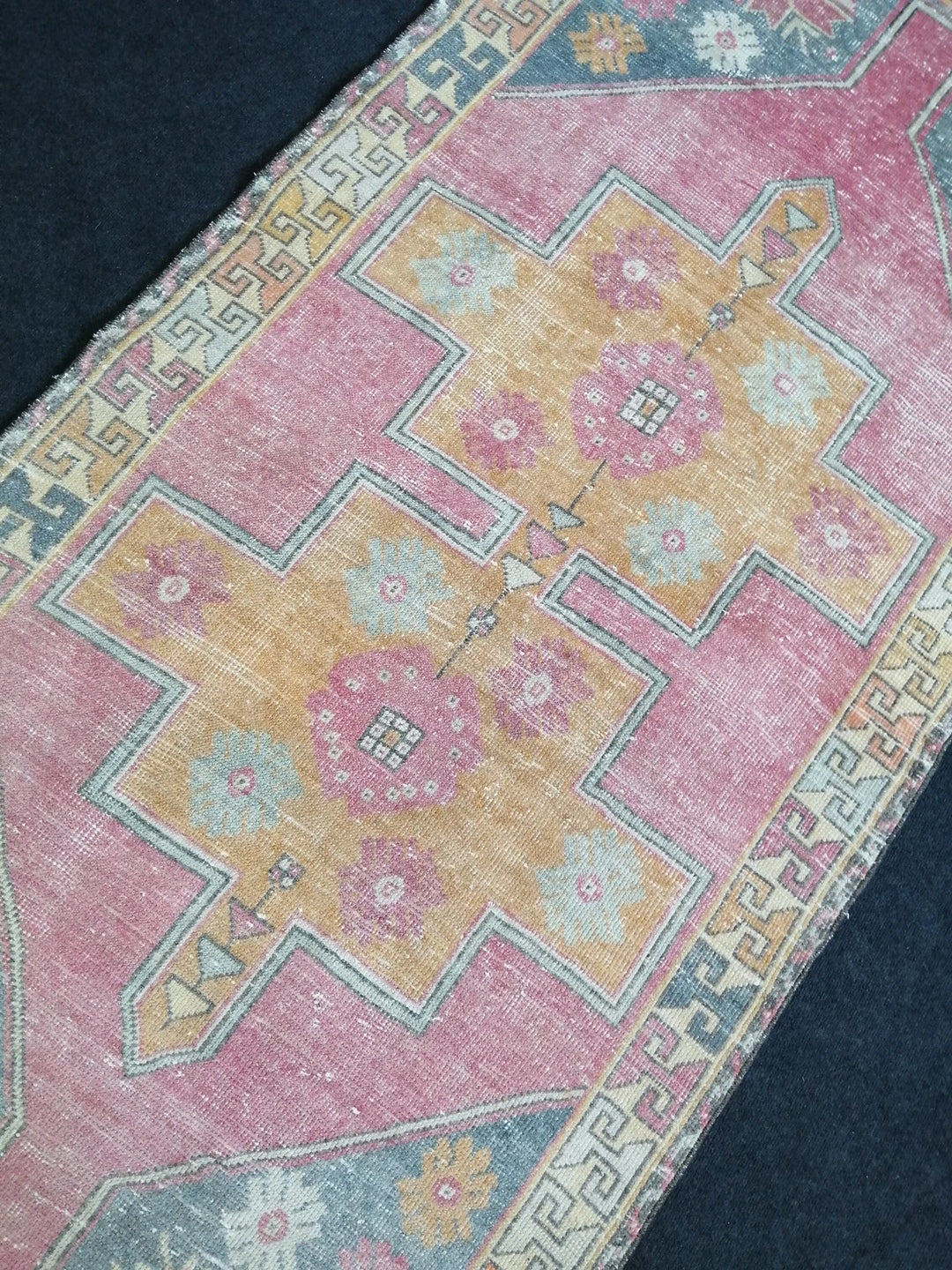 Beige Turkish Runner Rug 4' x 8' Hand-Knotted | No. WR12482