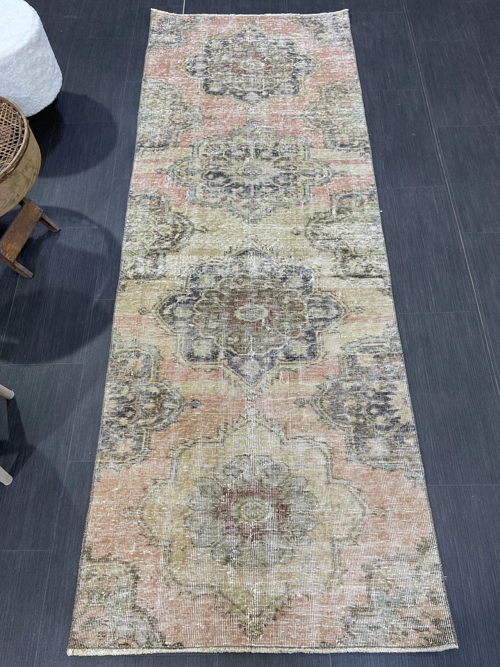 Rust Turkish Runner Rug 2' 9" x 7' 7" Hand-Knotted | No. WR12871