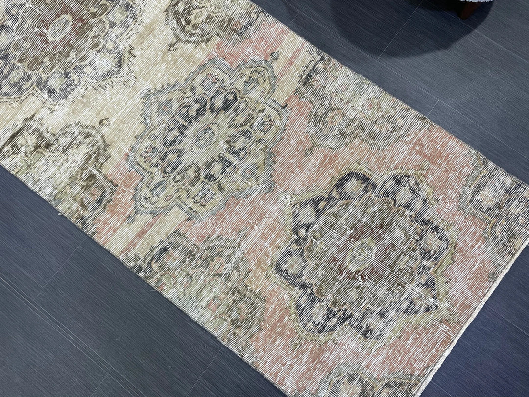 Rust Turkish Runner Rug 2' 9" x 7' 7" Hand-Knotted | No. WR12871
