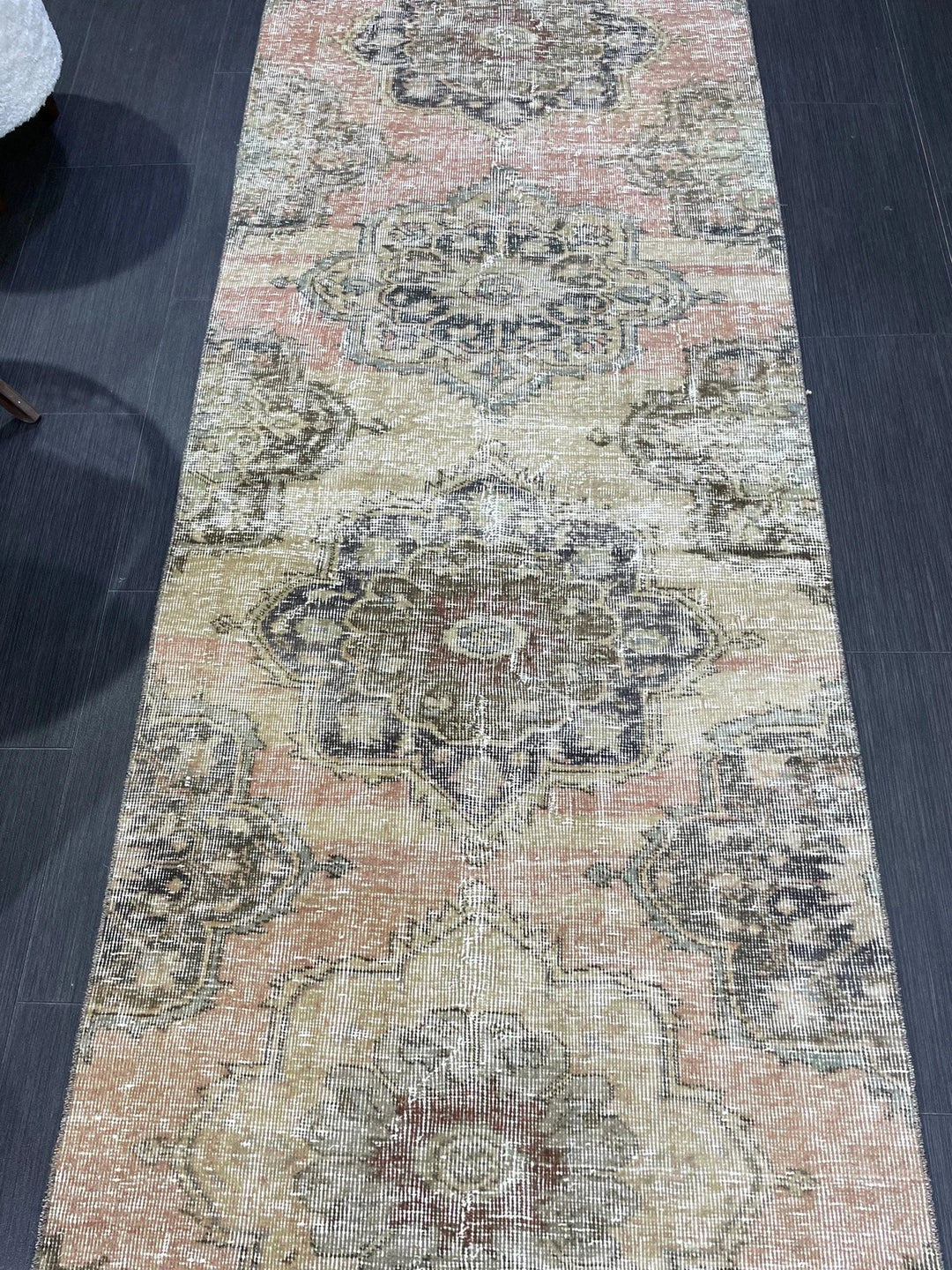Rust Turkish Runner Rug 2' 9" x 7' 7" Hand-Knotted | No. WR12871