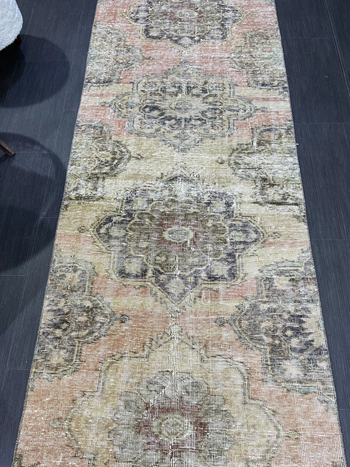Rust Turkish Runner Rug 2' 9" x 7' 7" Hand-Knotted | No. WR12871
