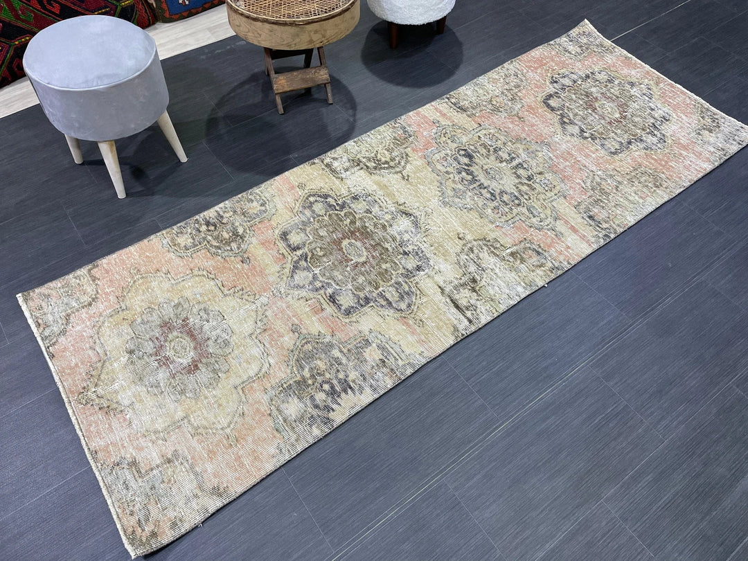 Rust Turkish Runner Rug 2' 9" x 7' 7" Hand-Knotted | No. WR12871