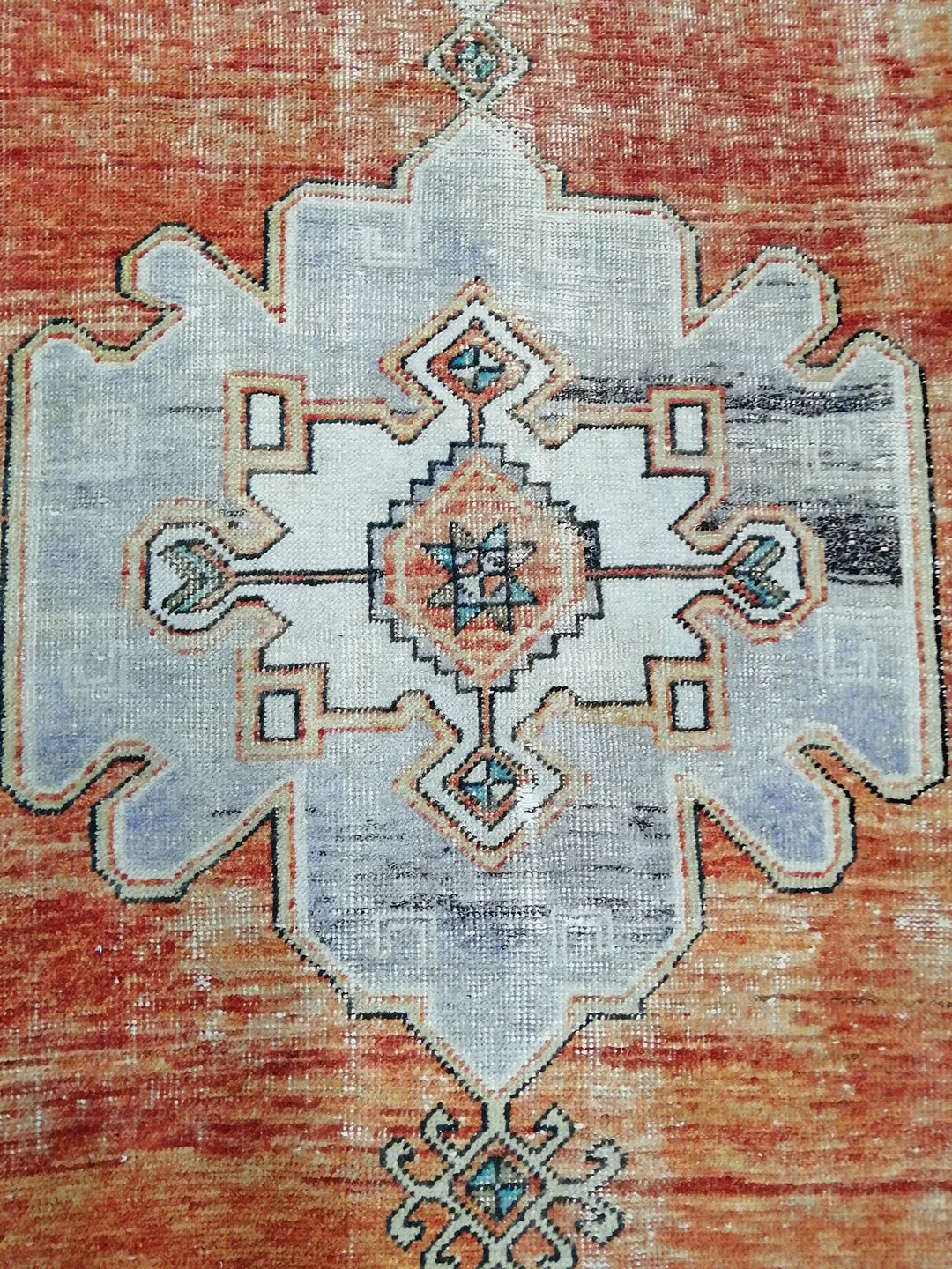 Beige Turkish Runner Rug 4' x 11' Hand-Knotted | No. WR13420