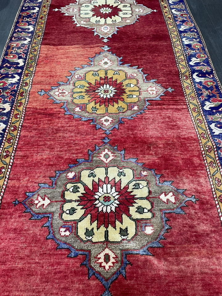 Blue Turkish Oushak Rug 4' 6" x 9' 6" Hand-Knotted | No. WR13645